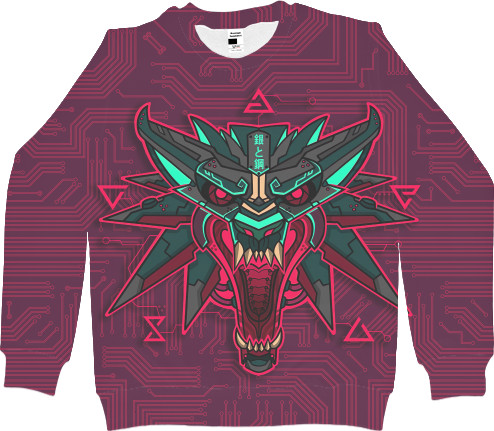 Men's Sweatshirt 3D - Cyber WItcher - Mfest