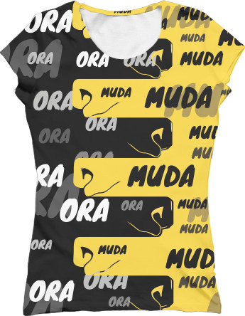 Women's T-Shirt 3D - Джо Джо Ora Muda - Mfest