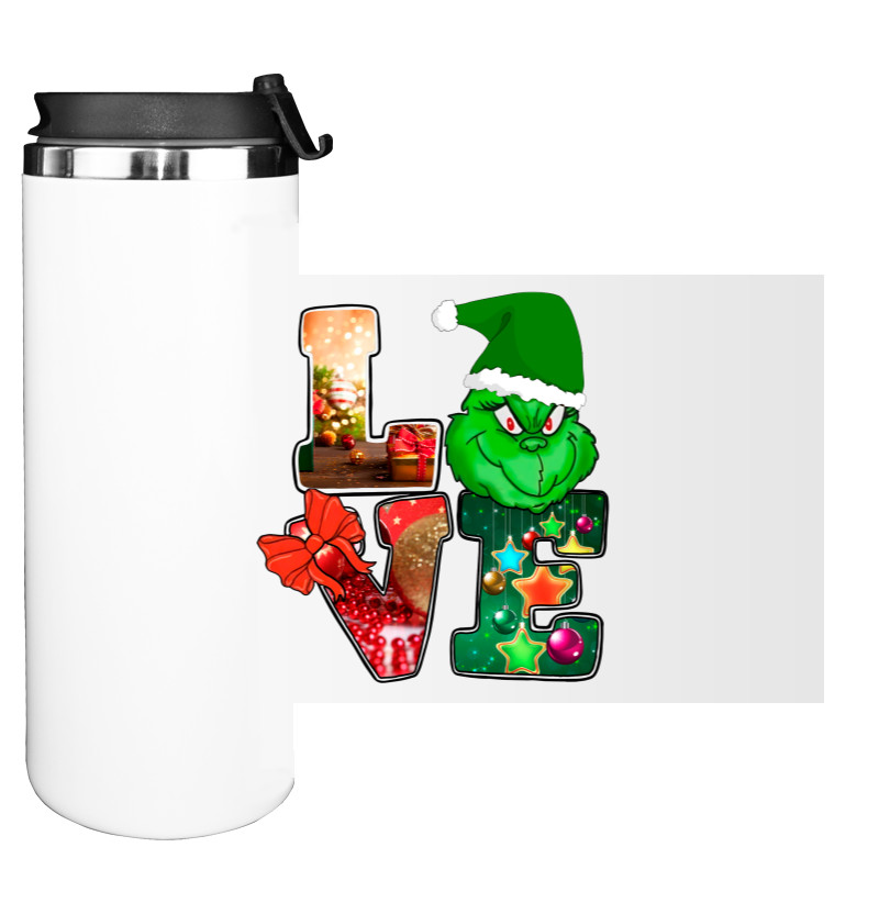 Water Bottle on Tumbler - Love Grinch - Mfest