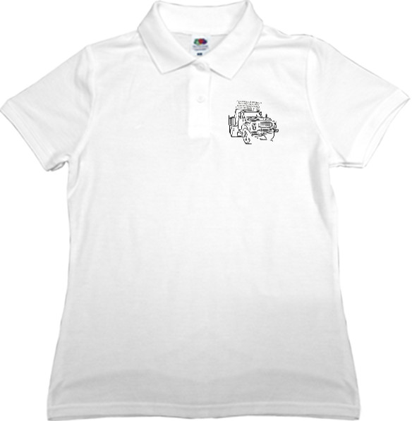 Women's Polo Shirt Fruit of the loom - ЗИЛ 130 - Mfest