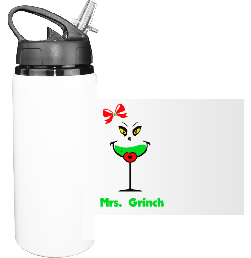 Sport Water Bottle - Mrs. Grinch - Mfest