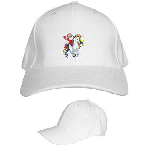 Kids' Baseball Cap 6-panel - Unicorn Santa - Mfest