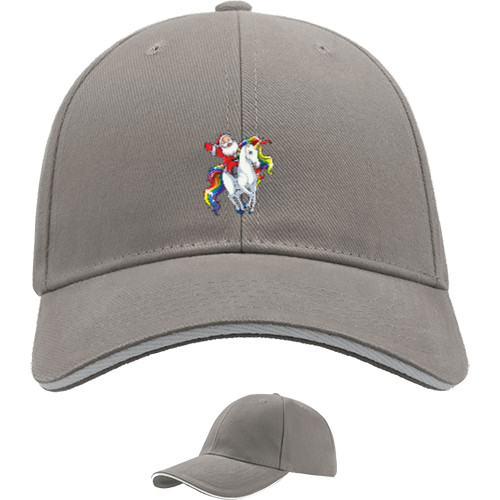 Sandwich Baseball Cap - Unicorn Santa - Mfest