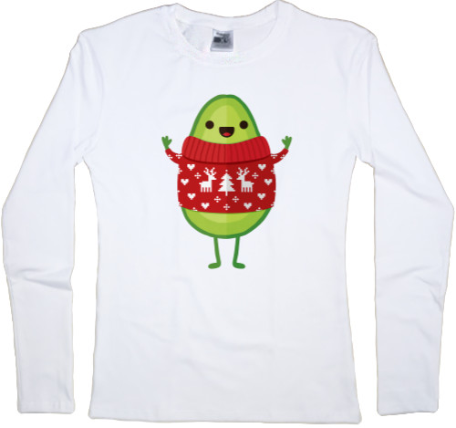 Women's Longsleeve Shirt - Christmas avocado - Mfest