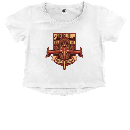 Kids' Premium Cropped T-Shirt - BeBop Space Cowboy - Mfest