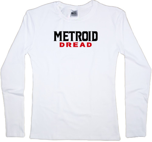 Women's Longsleeve Shirt - Metroid Dread логотип - Mfest