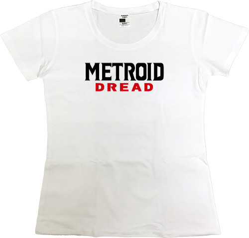 Women's Premium T-Shirt - Metroid Dread логотип - Mfest