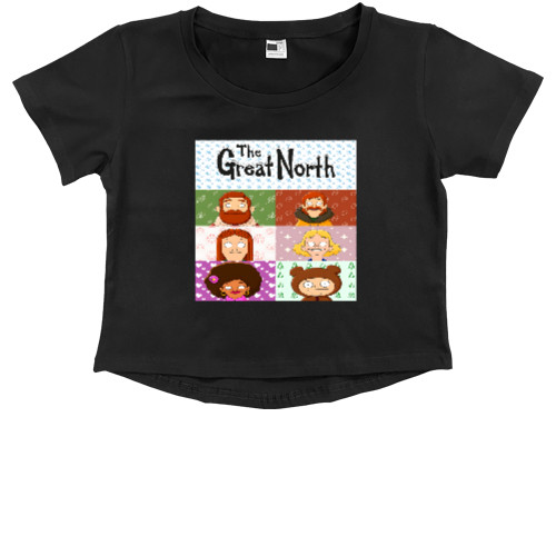 Kids' Premium Cropped T-Shirt - The Great North - Mfest