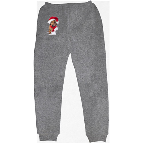 Men's Sweatpants - Новогодняя такса - Mfest