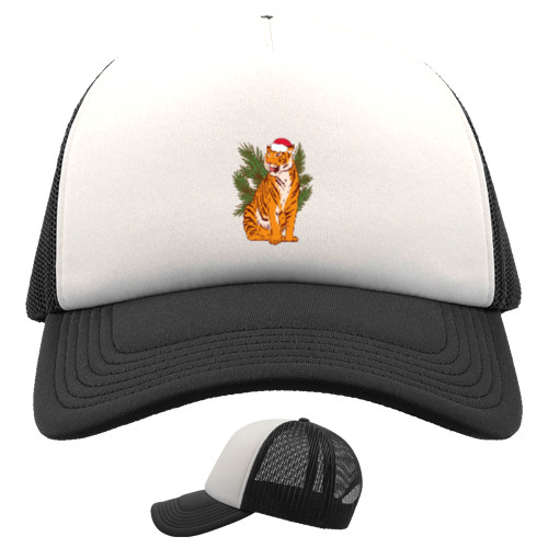 Kids' Trucker Cap - Тигр в шапке новогодей - Mfest