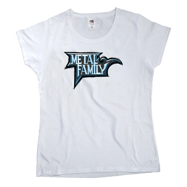 Women's T-shirt Fruit of the loom - Metal family логотип - Mfest