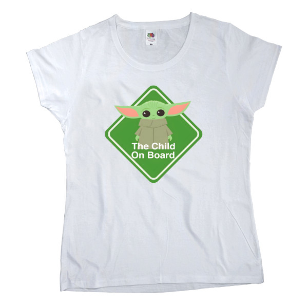 Women's T-shirt Fruit of the loom - The child on board - Mfest