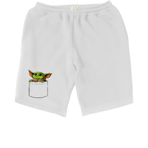 Men's Shorts - Бэби йода в кармашке - Mfest