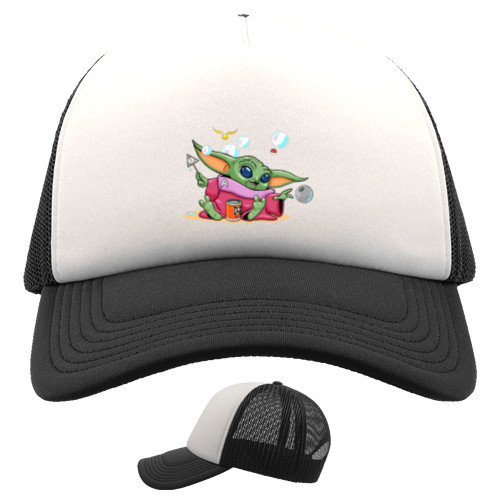 Kids' Trucker Cap - Harry Potter Baby Yoda - Mfest