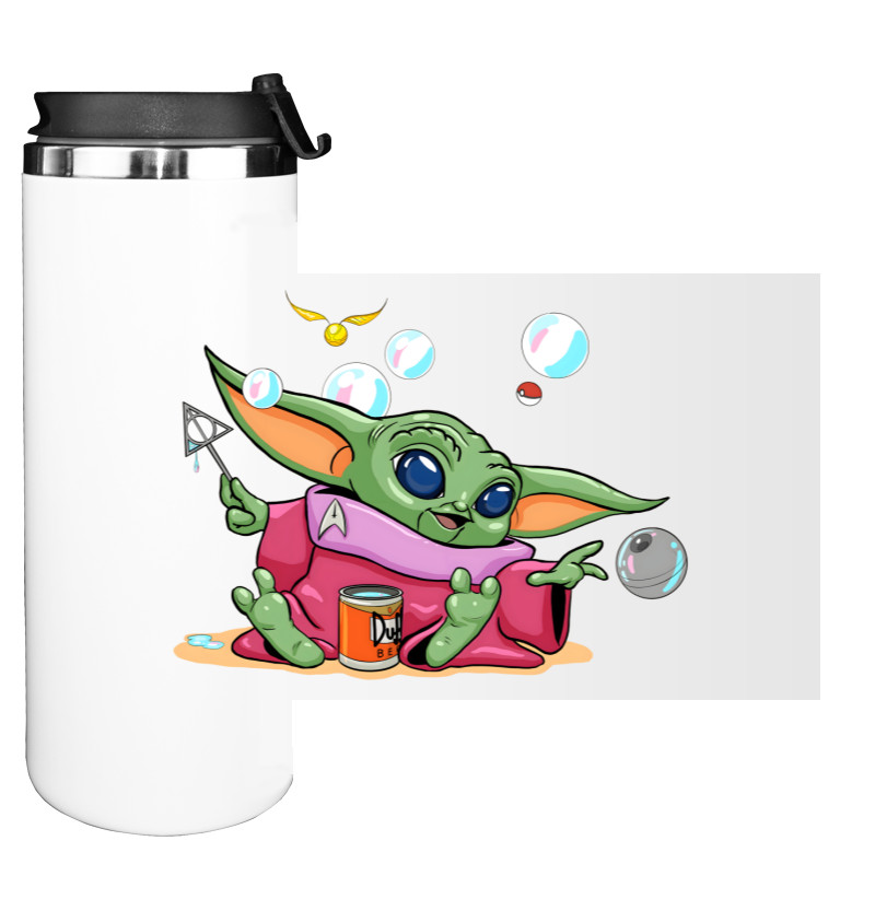 Water Bottle on Tumbler - Harry Potter Baby Yoda - Mfest