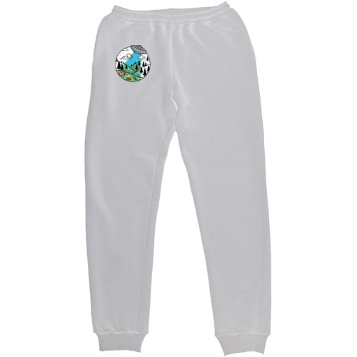 Men's Sweatpants - Путешествие арт - Mfest