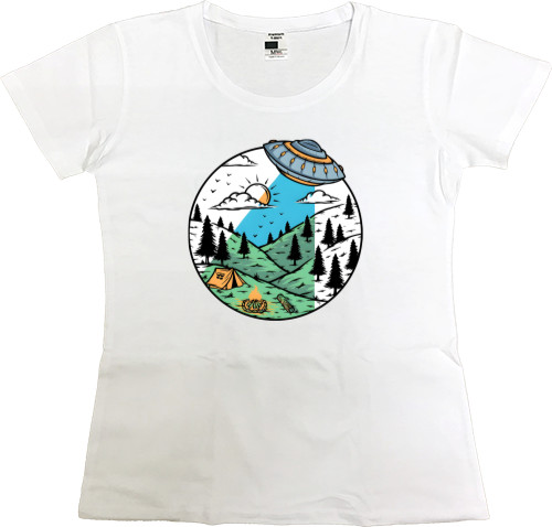 Women's Premium T-Shirt - Путешествие арт - Mfest