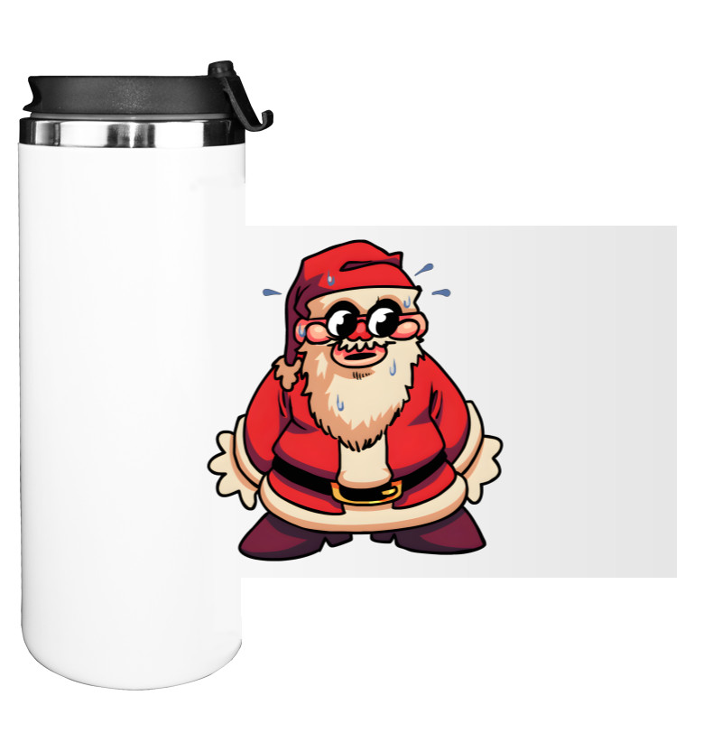 Water Bottle on Tumbler - Friday night funkin santa - Mfest