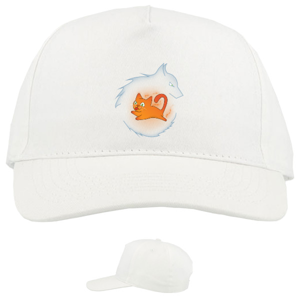 Baseball Caps - 5 panel - Кот с волком - Mfest