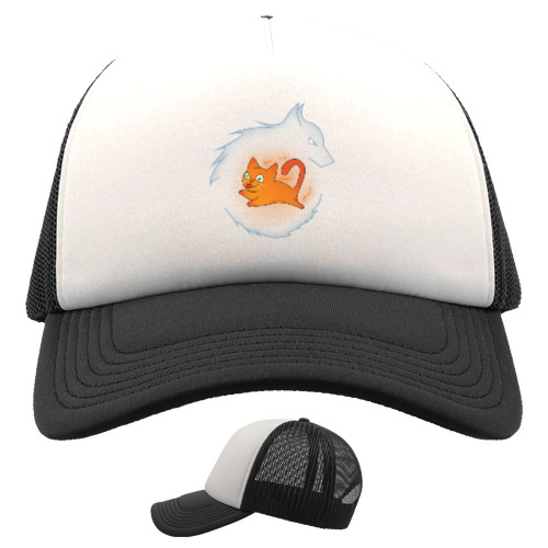 Trucker Cap - Кот с волком - Mfest