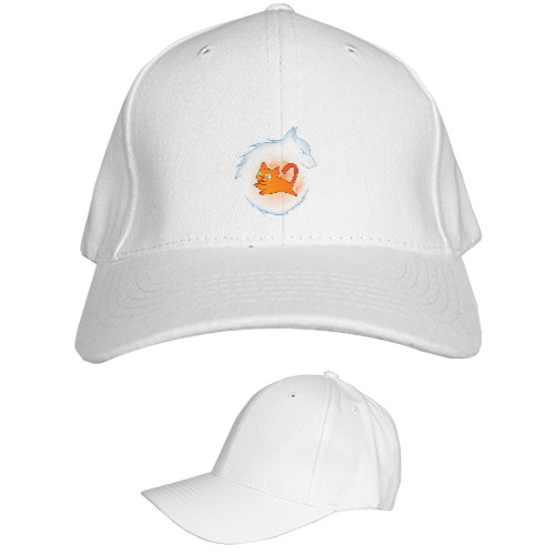 Kids' Baseball Cap 6-panel - Кот с волком - Mfest