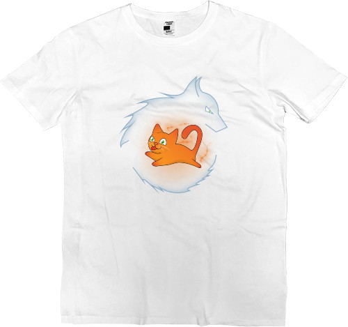 Kids' Premium T-Shirt - Кот с волком - Mfest