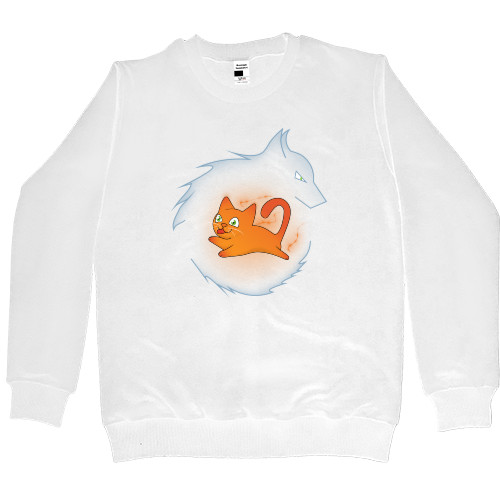 Kids' Premium Sweatshirt - Кот с волком - Mfest