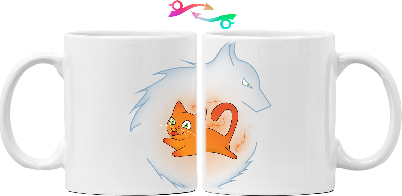 Mug - Кот с волком - Mfest