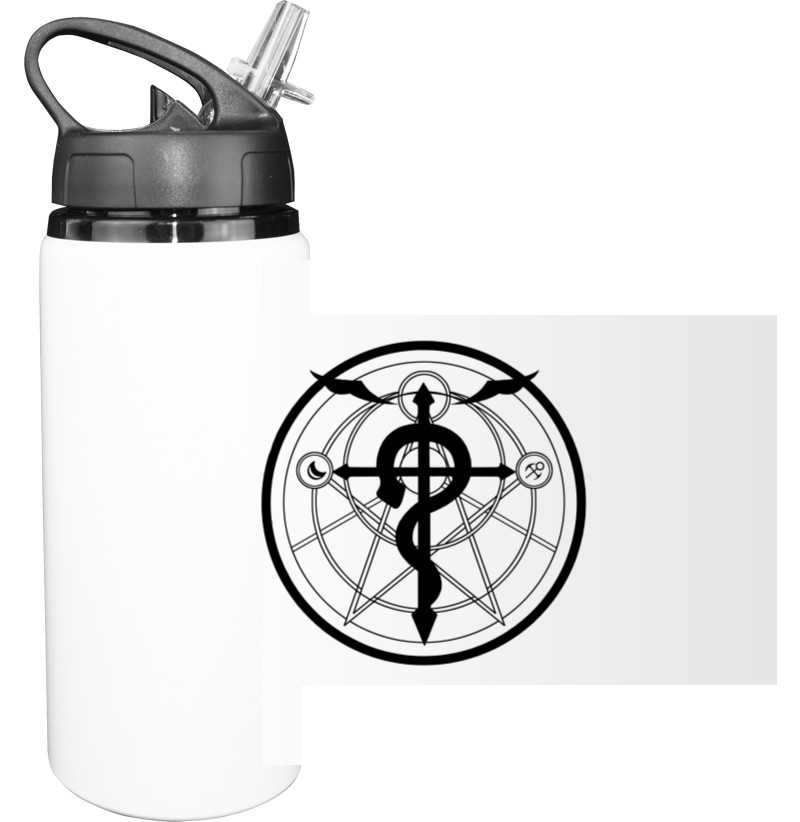 Sport Water Bottle - Fullmetal Alchemist Logo - Mfest