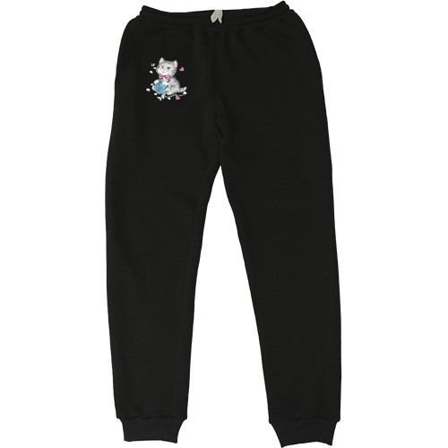 Women's Sweatpants - Котик с клубком - Mfest