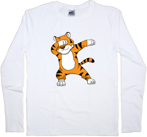 Men's Longsleeve Shirt - Tiger Dabbing - Mfest