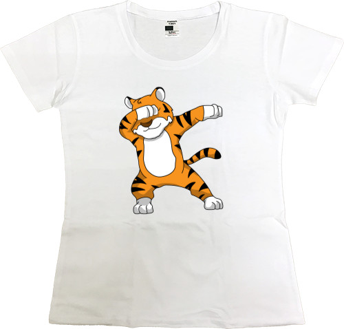 Women's Premium T-Shirt - Tiger Dabbing - Mfest