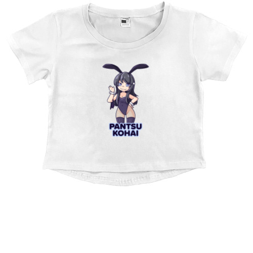 Kids' Premium Cropped T-Shirt - МАЙ САКУРАДЗИМА 5 - Mfest