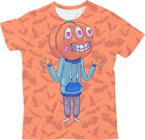 Kids' T-Shirt 3D - Хэллоуин 11 - Mfest