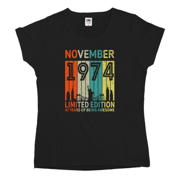 Women's T-shirt Fruit of the loom - November - Mfest