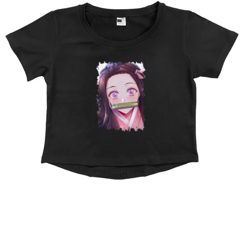 Kids' Premium Cropped T-Shirt - Незуко Камадо - Mfest