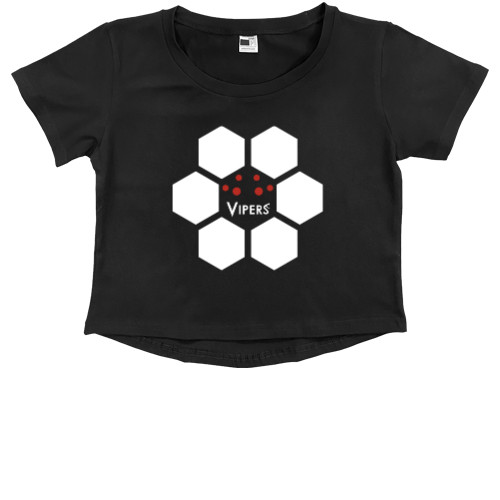 Kids' Premium Cropped T-Shirt - CSAT VIPERS 2 - Mfest