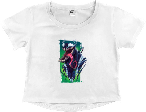 Women's Cropped Premium T-Shirt - Venom Art - Mfest