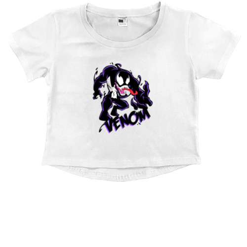 Kids' Premium Cropped T-Shirt - Веном - Mfest