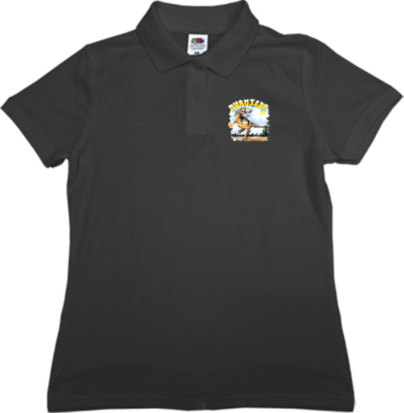 Women's Polo Shirt Fruit of the loom - Пивозавр 2 - Mfest