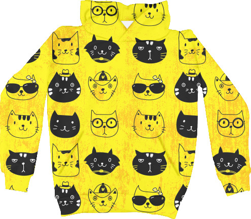 Kids' Hoodie 3D - Котята - Mfest