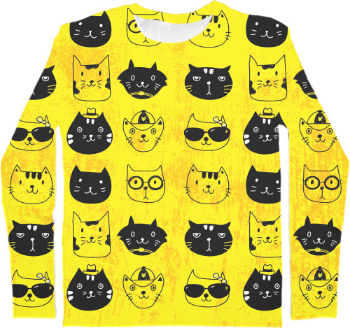 Kids' Longsleeve Shirt 3D - Котята - Mfest