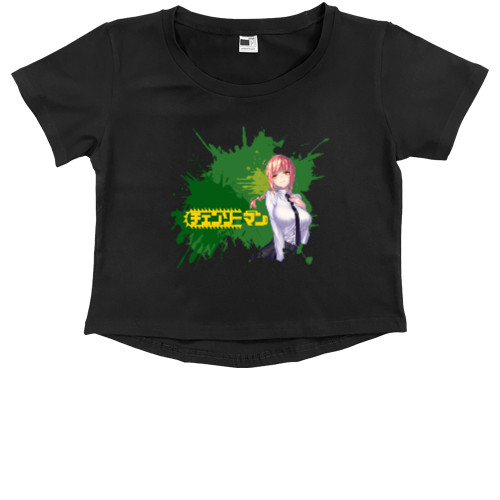 Kids' Premium Cropped T-Shirt - Человек бензопила макима - Mfest