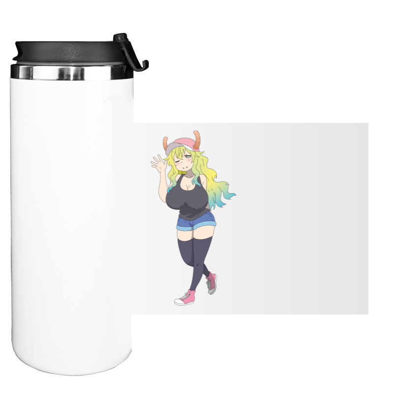 Water Bottle on Tumbler - Кетцалькоатль - Mfest