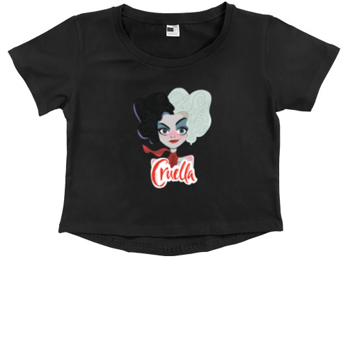 Kids' Premium Cropped T-Shirt - Круэлла - Mfest