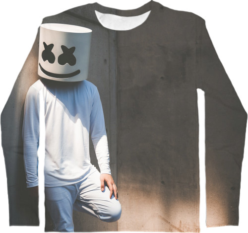 Men's Longsleeve Shirt 3D - Marshmello 8 - Mfest