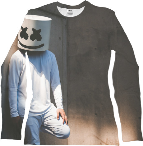 Women's Longsleeve Shirt 3D - Marshmello 8 - Mfest