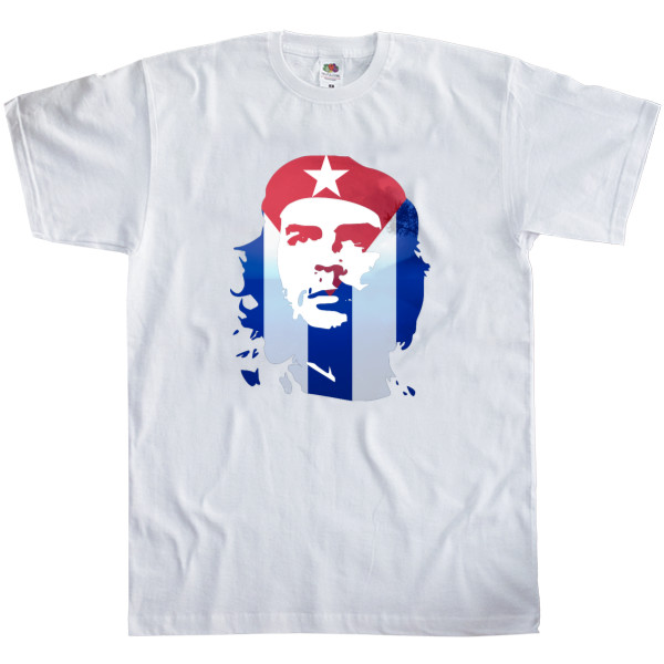 Men's T-Shirt Fruit of the loom - Che Guevara flag 1 - Mfest