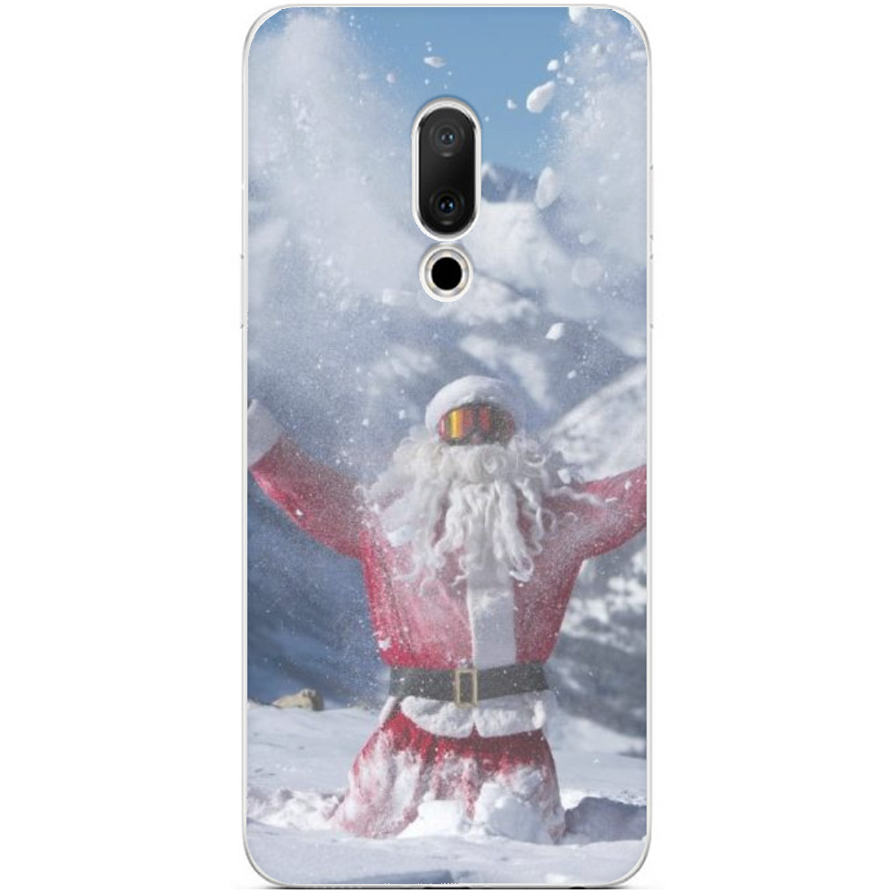 Чехол Meizu - Santa в горах - Mfest