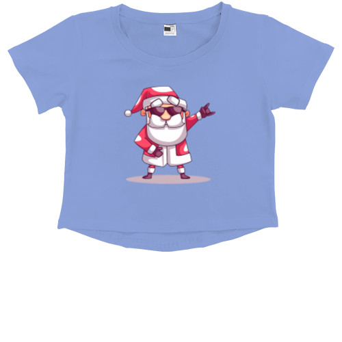 Kids' Premium Cropped T-Shirt - Rock santa - Mfest